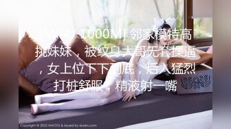 [MP4/ 1000M] 邻家模特高挑妹妹，被纹身大哥无套操逼，女上位下下到底，后入猛烈打桩舒服，精液射一嘴