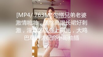 [MP4/ 763M] 勾搭兄弟老婆激情啪啪，黑丝高跟长裙好刺激，淫声荡语强上扒光，大鸡巴草进去配合小哥抽插