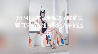 [MP4]蓝衣背带裤妹子啪啪跪着口交站立翘屁股后入抽插猛操