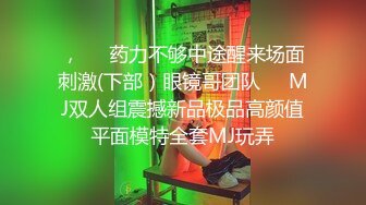 ，❤️药力不够中途醒来场面刺激(下部）眼镜哥团队❤️MJ双人组震撼新品极品高颜值平面模特全套MJ玩弄