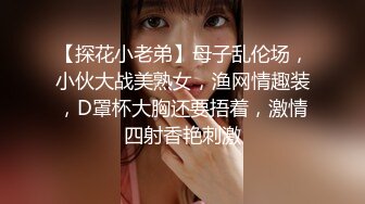 【探花小老弟】母子乱伦场，小伙大战美熟女，渔网情趣装，D罩杯大胸还要捂着，激情四射香艳刺激