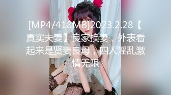 [MP4/418MB]2023.2.28【真实夫妻】良家换妻，外表看起来是贤妻良母，四人淫乱激情无限