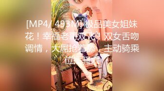 [MP4/ 493M] 极品美女姐妹花！幸福老哥双飞！双女舌吻调情，大屌抢着舔，主动骑乘位插骚穴