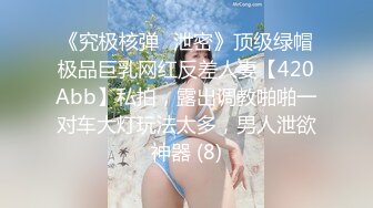 《究极核弹✅泄密》顶级绿帽极品巨乳网红反差人妻【420Abb】私拍，露出调教啪啪一对车大灯玩法太多，男人泄欲神器 (8)