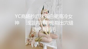 YC商场抄底抹胸白裙高冷女神❤️浅蓝内裤前面勒出穴缝隐约看到毛