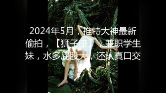 2024年5月，推特大神最新偷拍，【狮子座】，兼职学生妹，水多屁股大，还认真口交